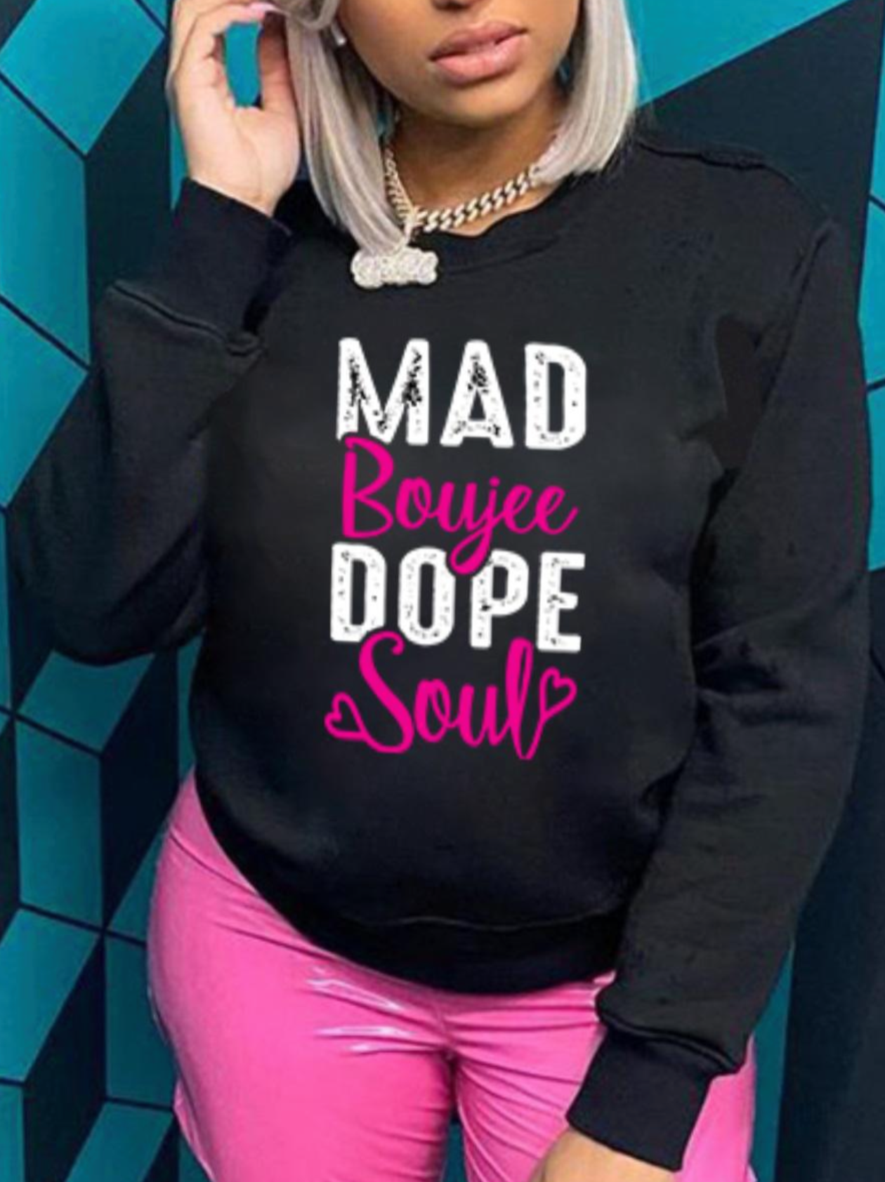 Letter Print Sweatshirt